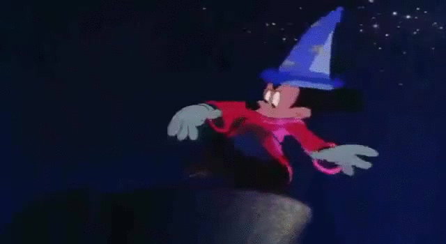 Mickey Mouse Fantasia Waves GIF