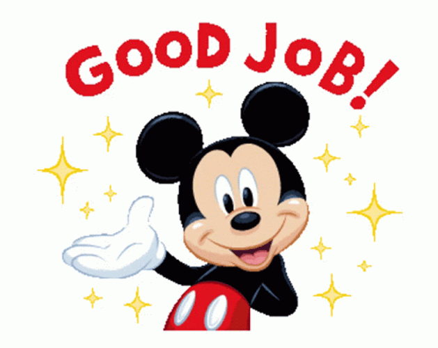 Mickey Mouse Good Job GIF 