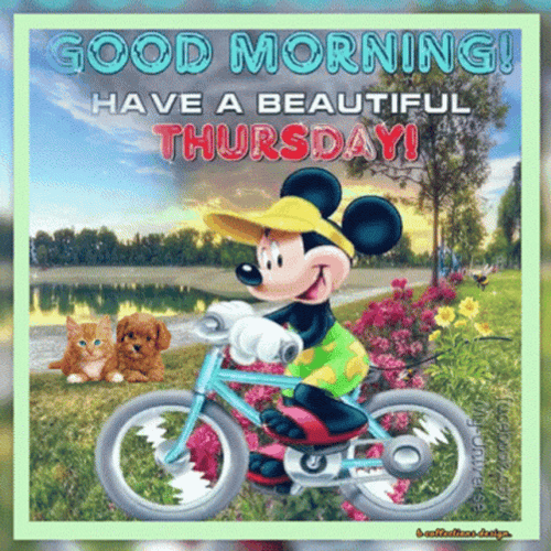 Mickey Mouse Good Morning Thursday Funny GIF
