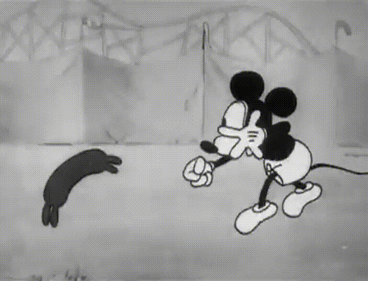 Mickey Mouse Haunted House Hotdog GIF