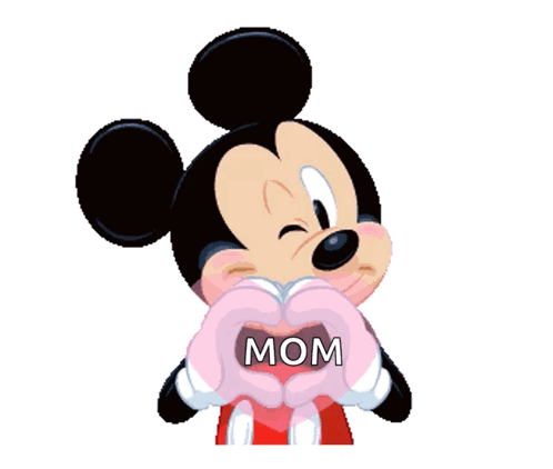 Mickey Mouse Heart Hand For Mama GIF