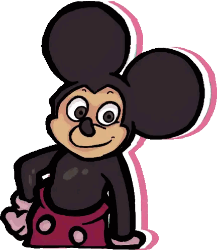 Mickey Mouse in Pink Skirt