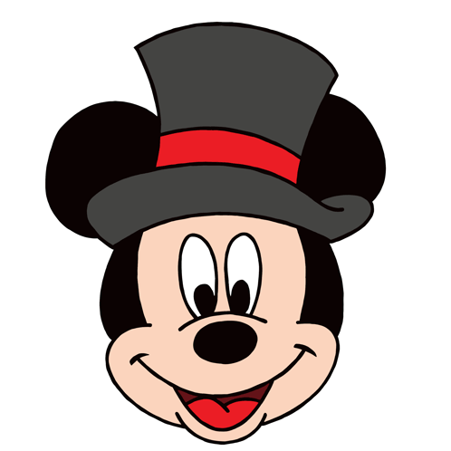 Mickey Mouse In Top Hat Happy New Year GIF