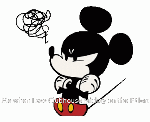 Mickey Mouse Me When I See Clubhouse Mickey On The F Ticket GIF