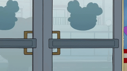 Mickey Mouse Silhouette on Door