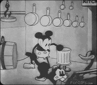 Mickey Mouse Steamboat Willie Cartoon GIF