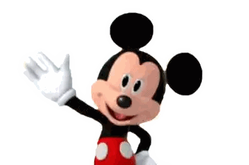 Mickey Mouse Waving and Smiling
