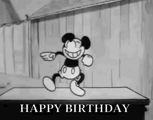 Mickey Mouse Waving at Steering Wheel