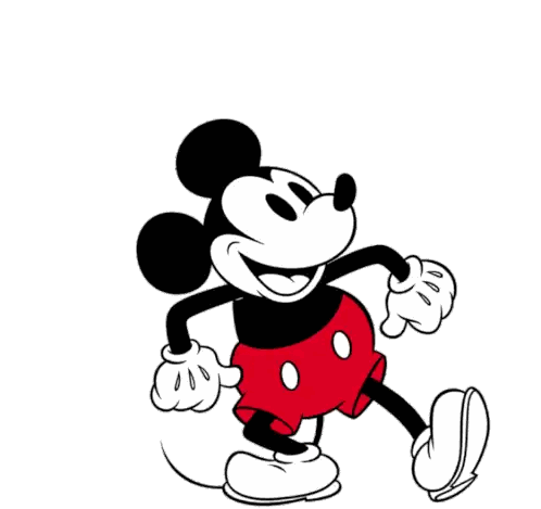 Mickey Mouse Wearing Red Shorts