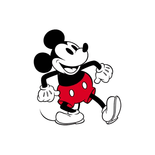 Mickey Mouse Wearing Red Shorts
