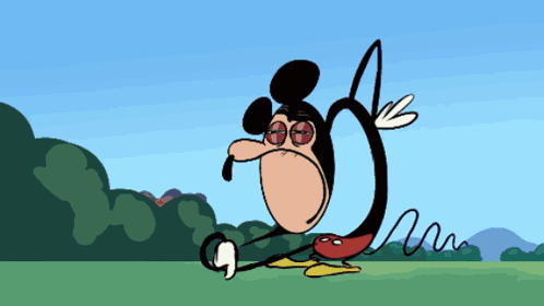 Mickey Mouse With Huge Nose GIF