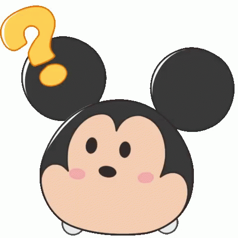 Mickey Mouse With Question Mark GIF