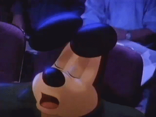 Micky Mouse Riding Ahhhh Meme GIF
