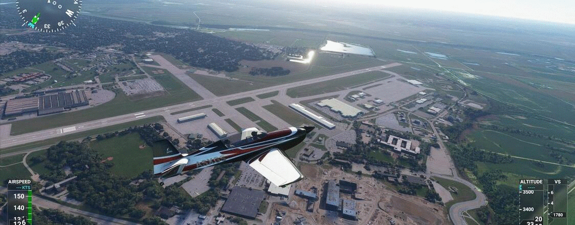 Microsoft Flight Simulator 2020 Omaha Tour GIF