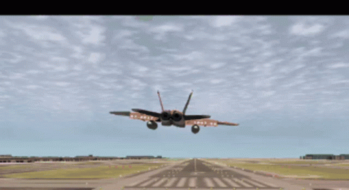 Microsoft Flight Simulator Crash Landing GIF