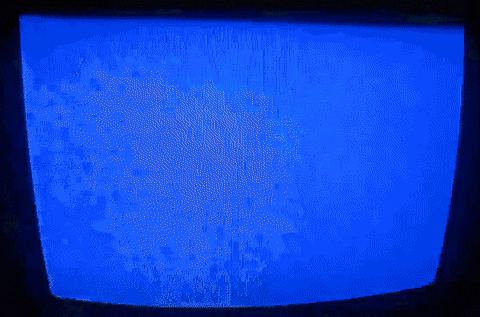 Microsoft Windows Glitching On Computer Monitor GIF