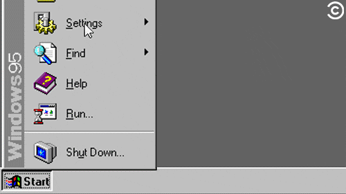 Microsoft Windows Shutdown Error GIF