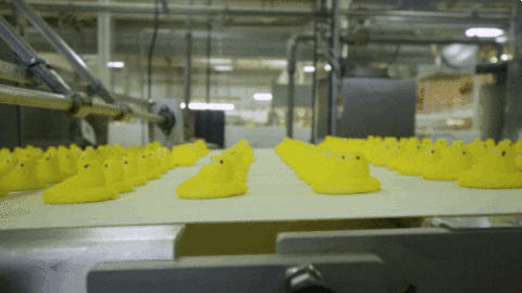 Microwave Chicks Peeps GIF