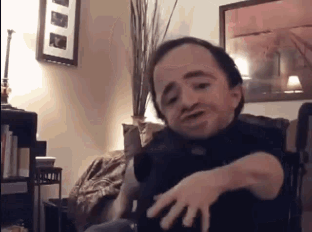 Midget Happy Cute Dance Sitting Chair GIF