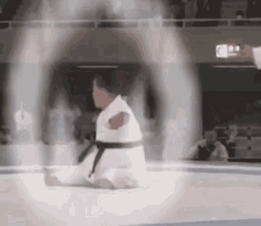 Midget Scare Startled Kick Karate GIF
