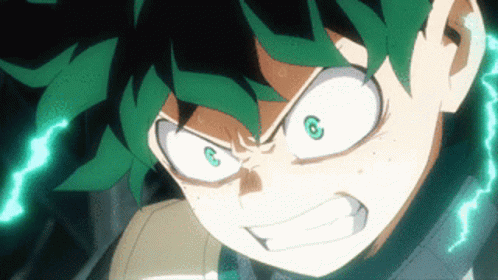 Midoriya In Anger Full Force GIF