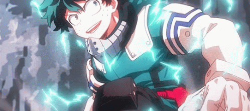 Midoriya Looking Sideways GIF