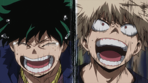 Midoriya Shouting In Pain GIF
