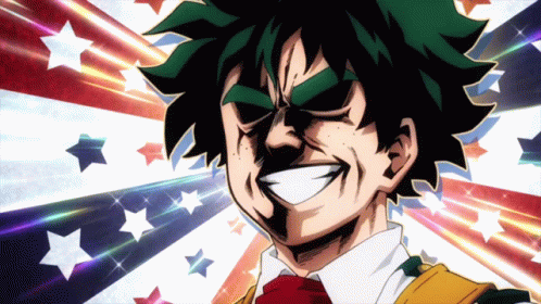 Midoriya Sly Face Emotion GIF
