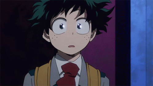 Midoriya Wearing Uniform GIF