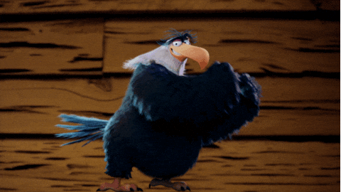 Mighty Eagle Dancing Angry Birds GIF
