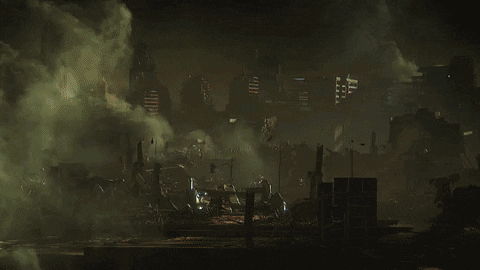 Mighty Nuclear Bomb Blast GIF