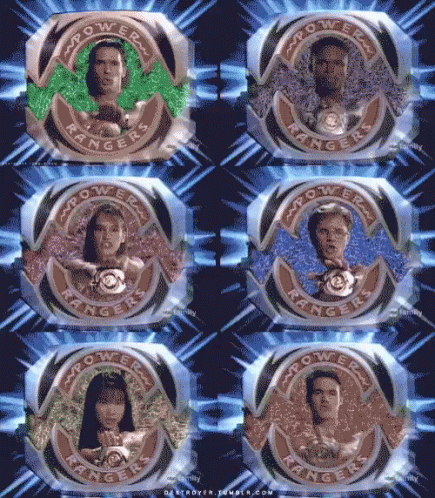 Mighty Power Ranger Group Its Morphin Time GIF