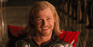 Mighty Thor Flirty Eye Wink GIF