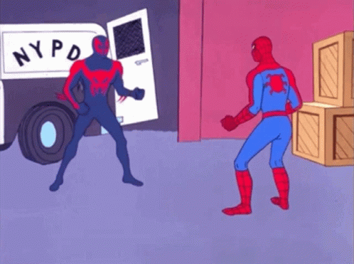 Miguel O'hara Two Spiderman GIF