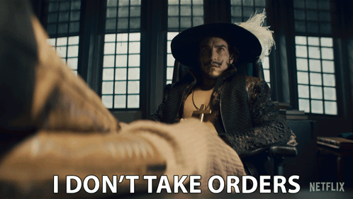 Mihawk I Don't Care Orders GIF