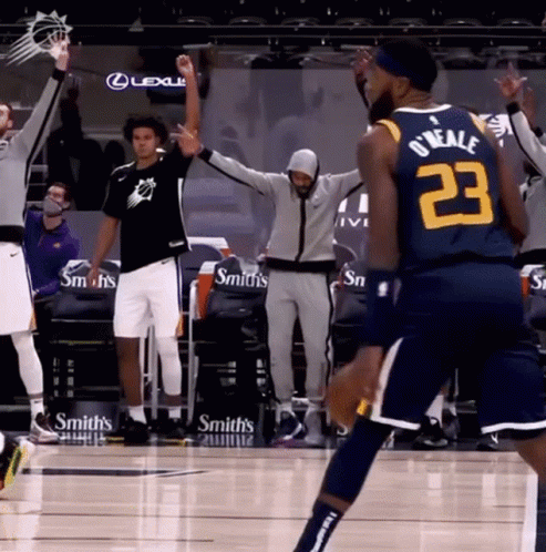 Mikal Bridges Hilarious Silly Dance GIF