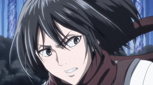Mikasa Ackerman Powerful Kick GIF
