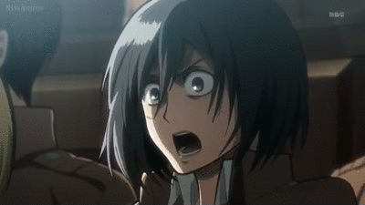 Mikasa Angry When Stopped GIF