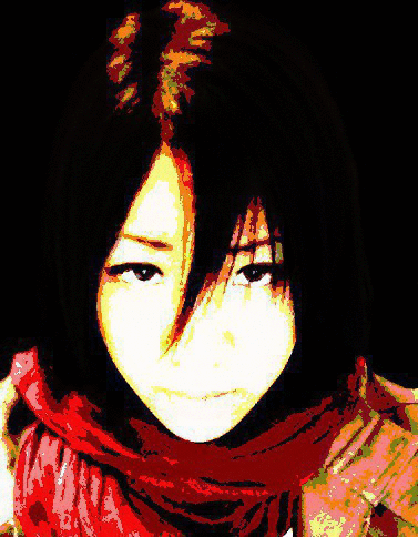 Mikasa Cosplayer Sparkling GIF