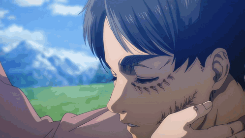 Mikasa Kissing Titan Eren GIF