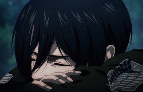 Mikasa Taking A Nap GIF