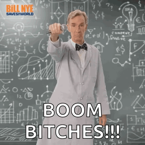 Mike Drop Boom Bill Nye GIF