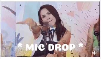 Mike Drop Mic Drop Sign GIF