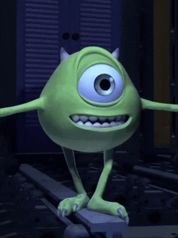 Mike From Monsters Inc Standing On Ledge