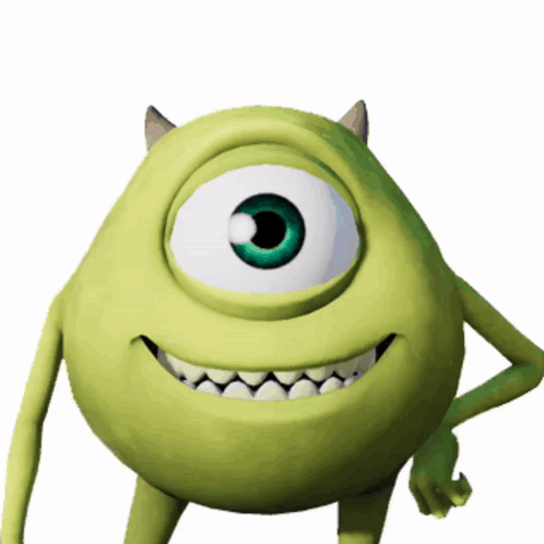 Mike from Monsters Inc with Single Eye and Horns