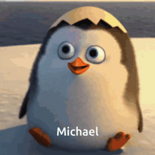 Mike Mike Mike Michael Cute Penguin Waving GIF