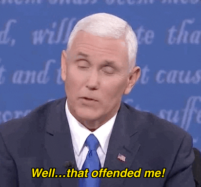 Mike Pence Saying Well That Offended Me GIF