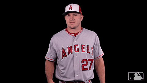 Mike Trout Boo Hand Gesture GIF