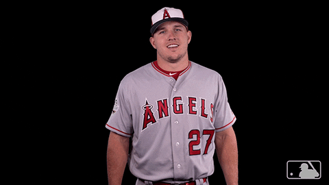 Mike Trout Sarcastic Laugh GIF