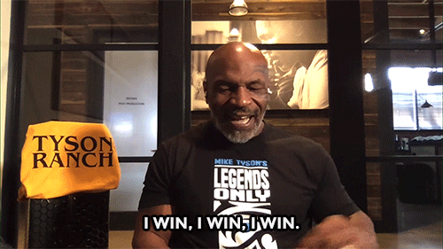 Mike Tyson I Won I Won I Won GIF